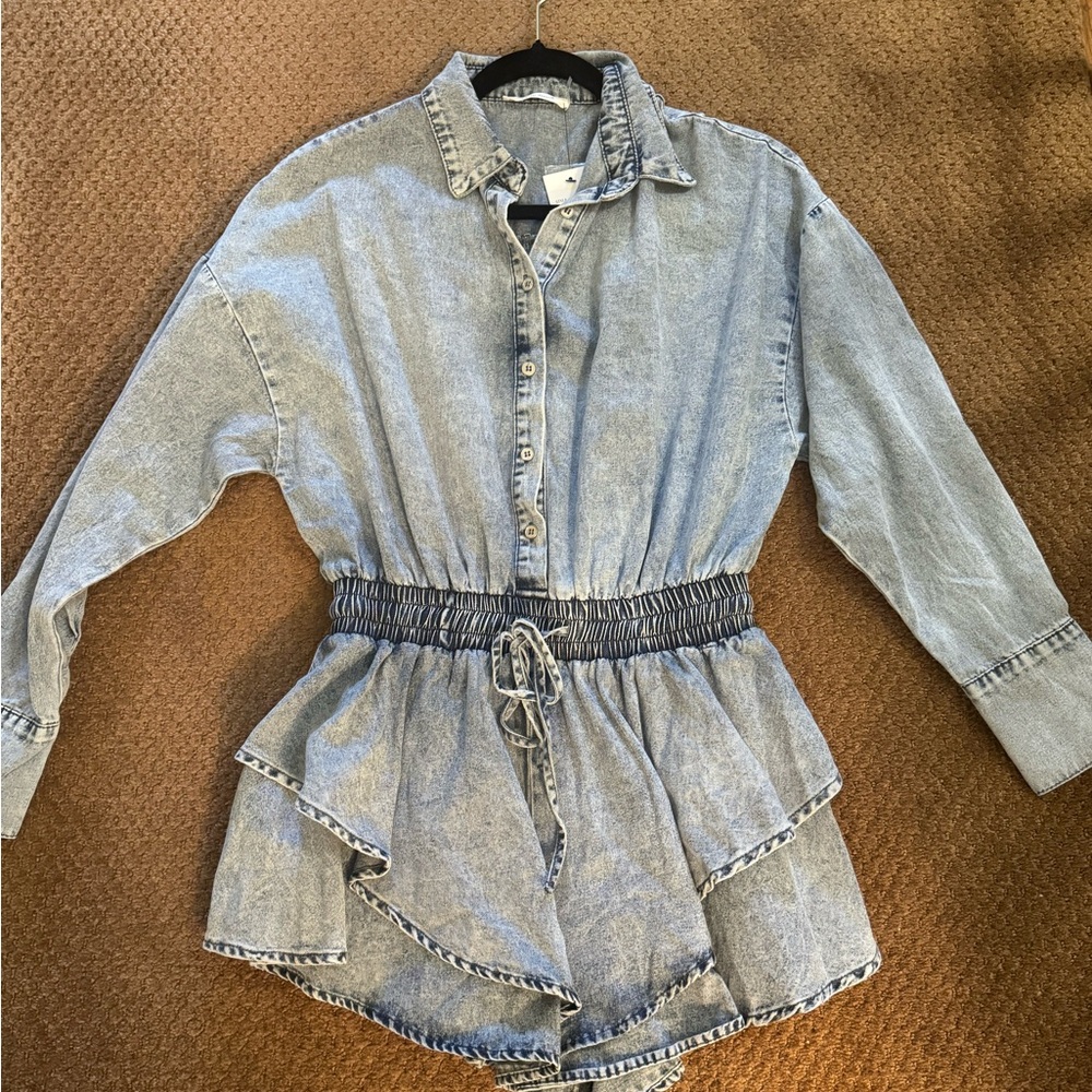Denim Romper